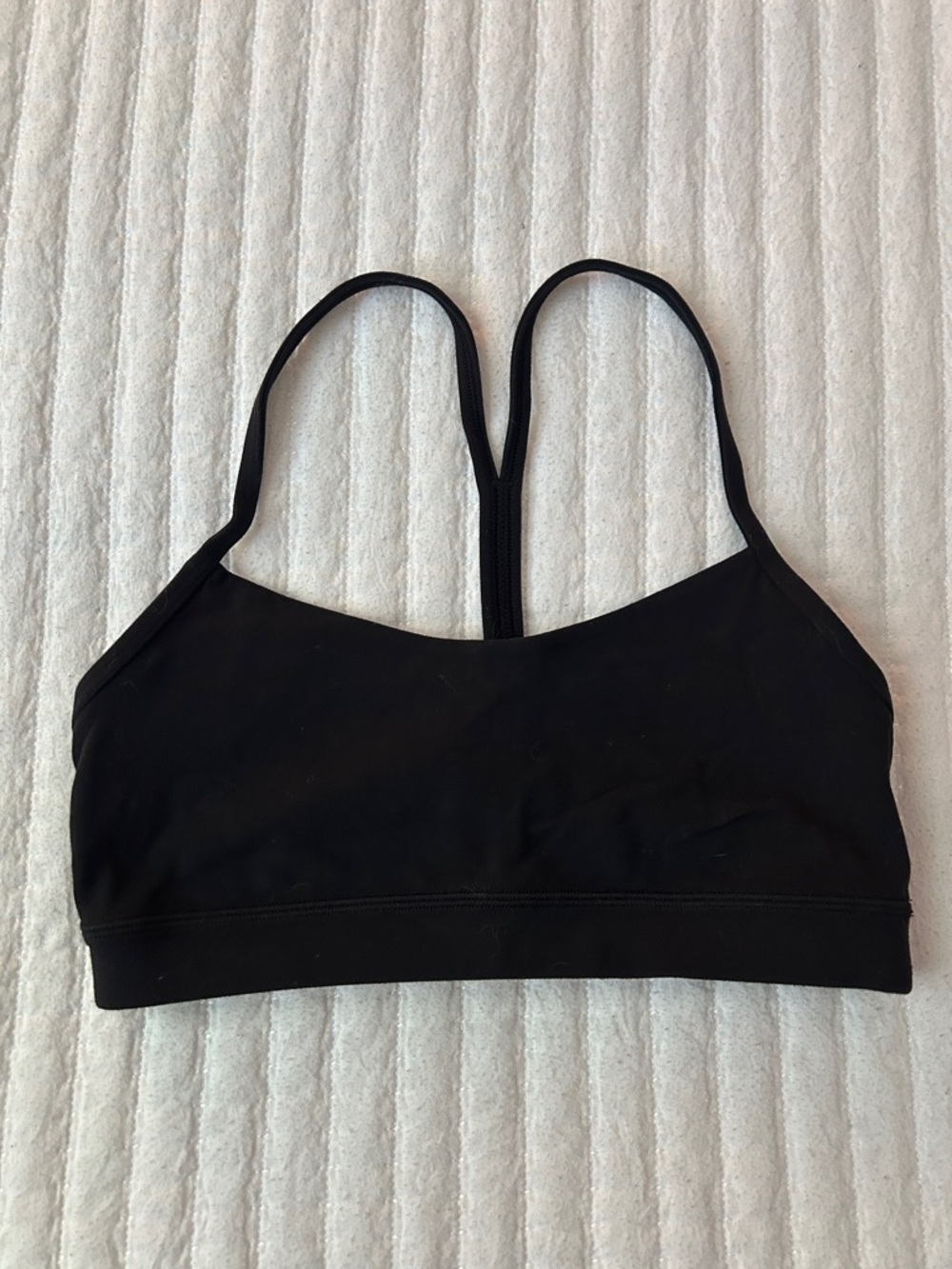 lululemon Black Strappy V-Back Sports Bralette